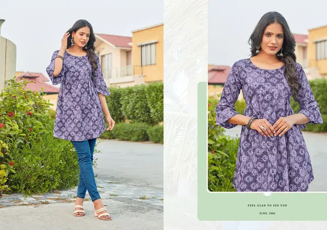 Myra Vol 1 By Aryaa Cotton Printed Ladies Top Wholesale Price In Surat